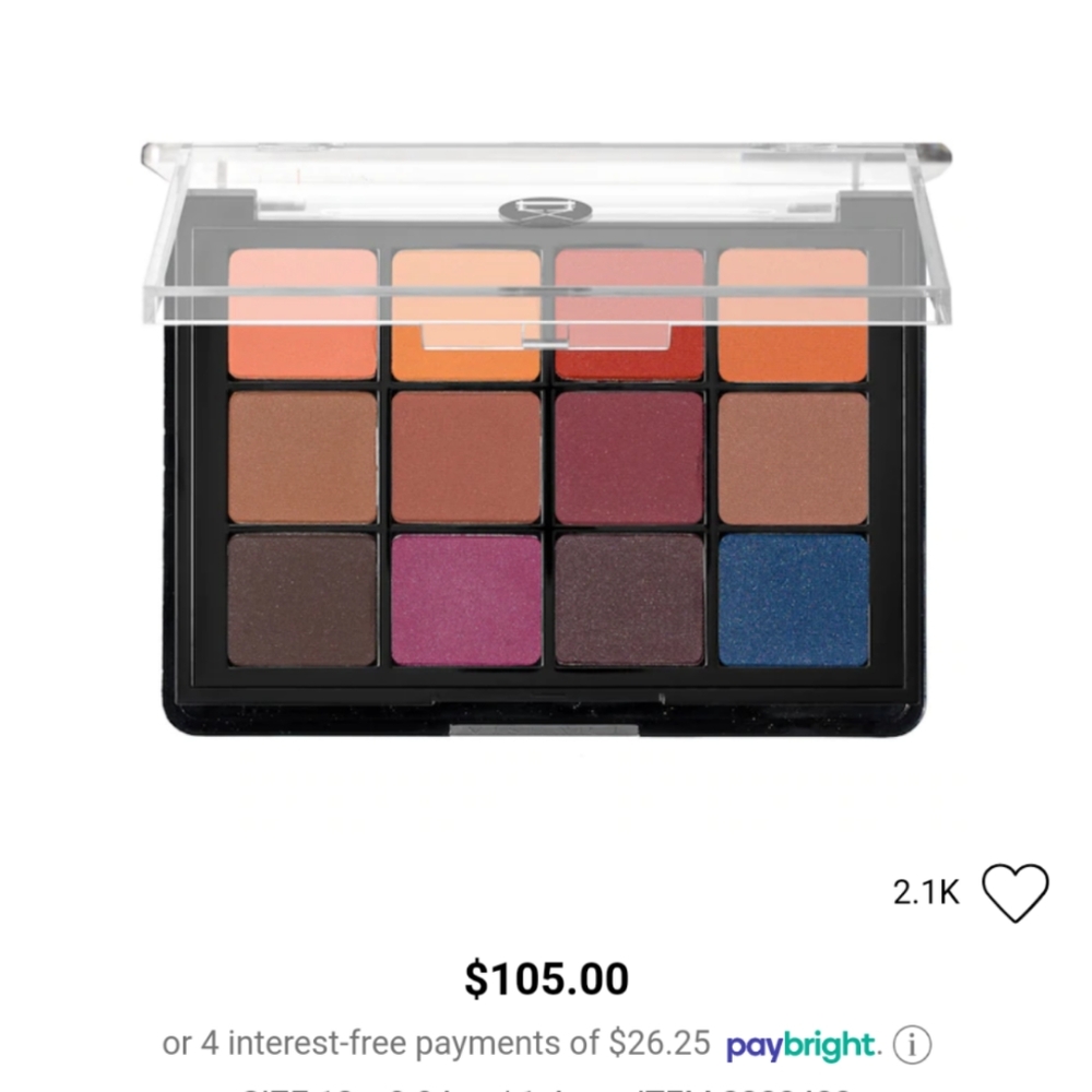 Viseart professional eyeshadow palette